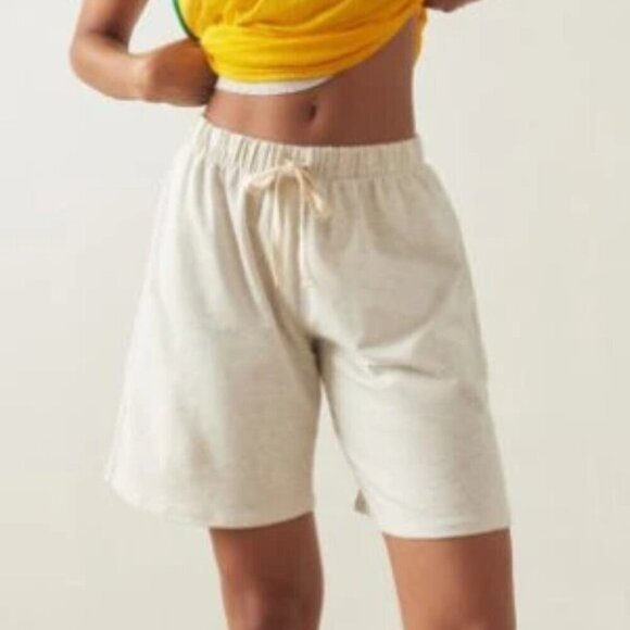 NWT UO Out From Under Hattie Long Inseam Grey Sweat Shorts - Picture 2 of 4